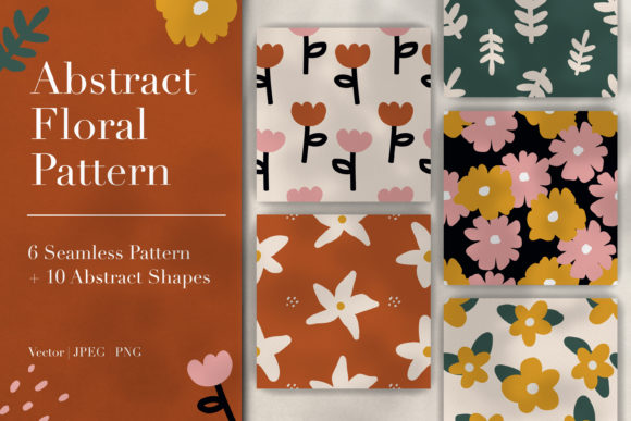 Download Abstract Floral Pattern &amp; Shapes - Shape Collection
