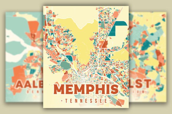Download Memphis Colorful Map - Color Collection