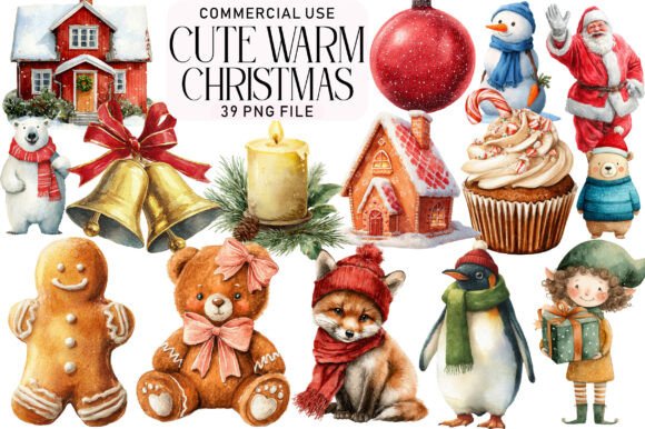 Download Cute Warm Christmas Clipart - Clipart Collection
