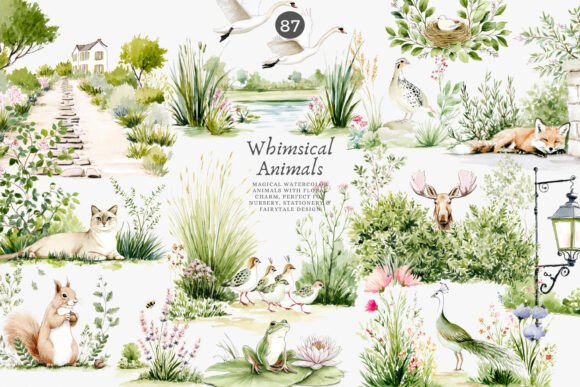 Download Whimsical Animals Nursery Decor Clipart - Clipart Collection