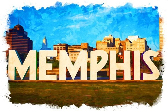 Download Memphis USA Splash Watercolor - Color Collection