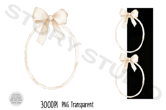 Download Elegant Beige Pink Bow Wreath Clipart - Clipart Collection