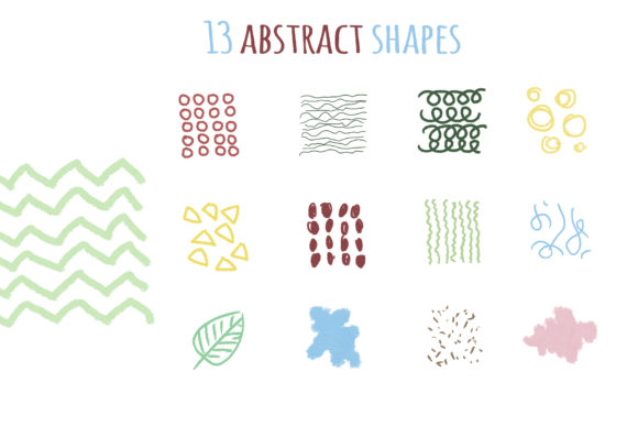 Download Hand-drawn Abstract Simple Shapes - Shape Collection