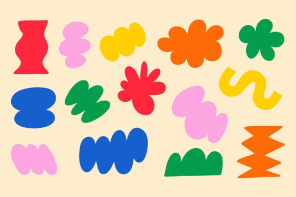 Download Colorful Abstract Floral Shapes Bundle - Shape Collection