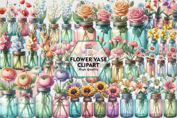 Download Flower Vase Clipart PNG Graphics - Clipart Collection