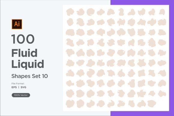 Download Fluid Liquid Shape V4 100 SET 10 - Shape Collection