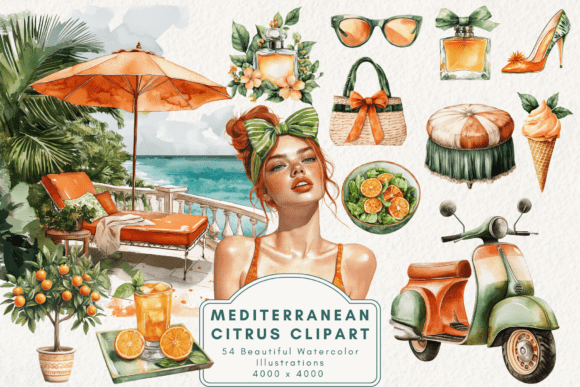 Download Mediterranean Citrus Clipart - Clipart Collection