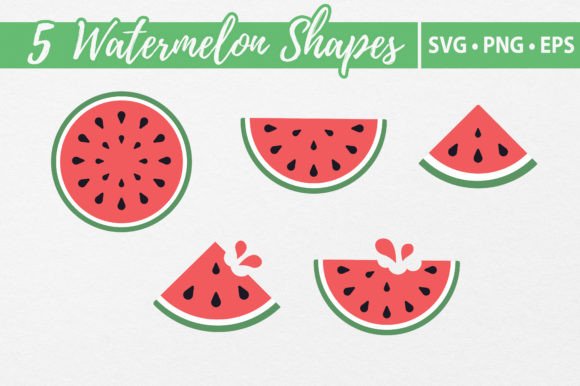 Download Watermelon Vector Shapes SVG Cutting - Shape Collection