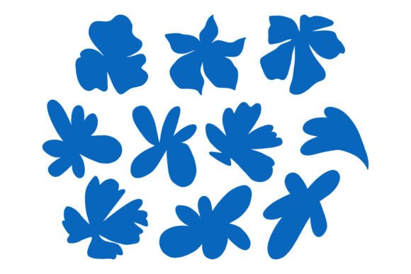 Download Abstract Floral Shapes with Smooth Edge - Shape Collection