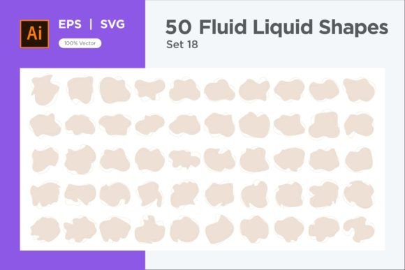 Download Fluid Liquid Shape V4 50 SET 18 - Shape Collection