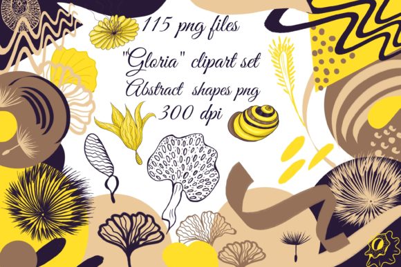 Download Aesthetic Abstract Shapes Clipart - Shape Collection
