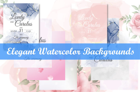 Download Elegant Watercolor Backgrounds - Color Collection