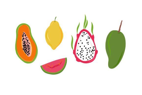 Download Tropical Fruits Clipart - Clipart Collection