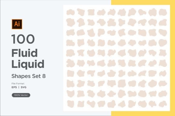 Download Fluid Liquid Shape V4 100 SET 8 - Shape Collection