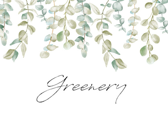Download Watercolor Greenery Eucalyptus Clipart - Clipart Collection