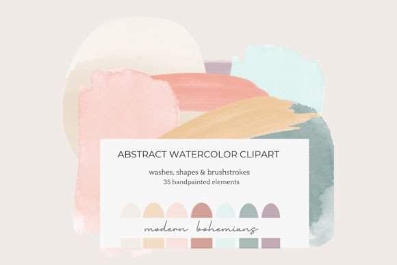 Download Watercolor Wash Abstract Shapes Clipart - Shape Collection