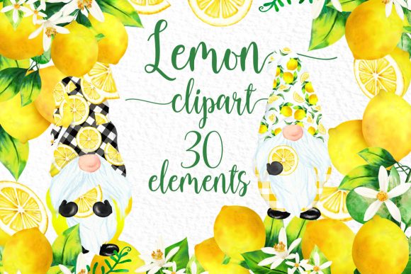 Download Lemon Clipart Citrus Clipart Cute Gnomes - Clipart Collection