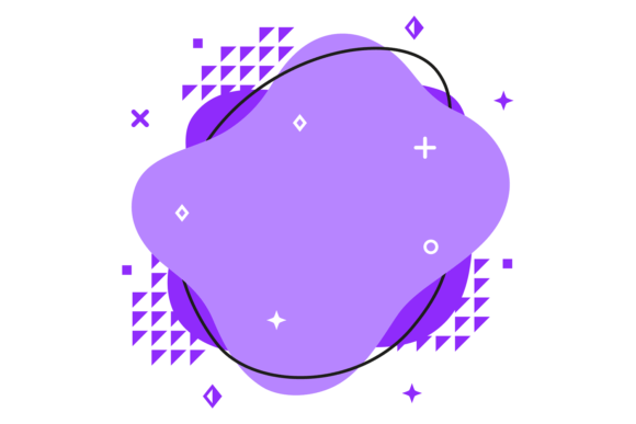 Download Colorful Shape with Memphis Symbols. Liq - Shape Collection