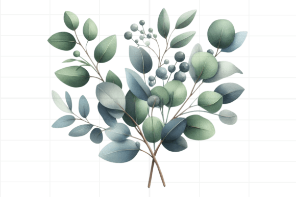 Download Eucalyptus Clipart. Watercolor Greenery - Clipart Collection