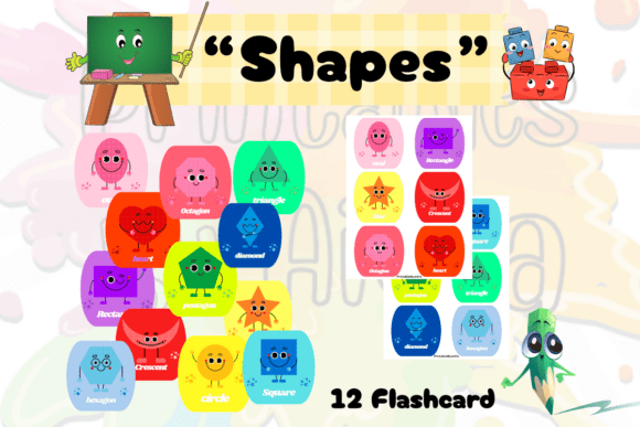 Download 2D Shapes Flashcards. - Shape Collection