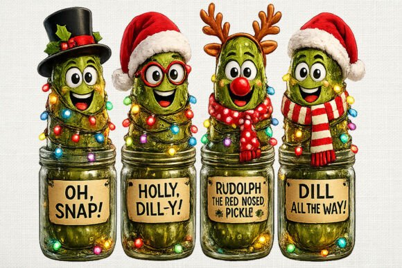 Download Funny Christmas Pickle PNG Clipart - Clipart Collection