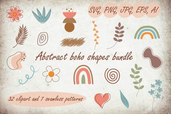 Download Abstract Boho Shapes Bundle - Shape Collection