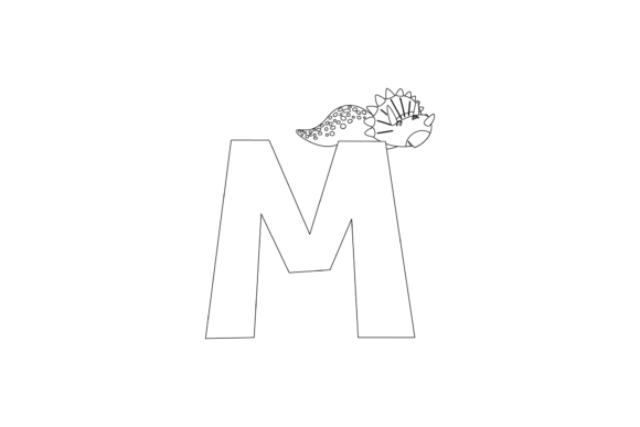 Download Dinosaur Alphabet Graphic Coloring Page - Color Collection