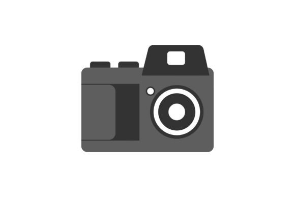 Download Vintage Camera with Simple Shapes Flat M - Shape Collection