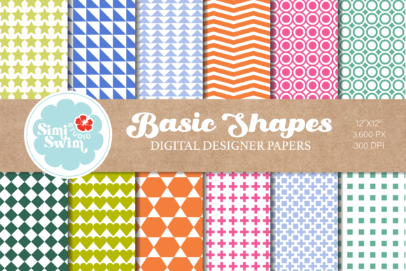Download Basic Geometric Shapes Spring Patterns - Shape Collection