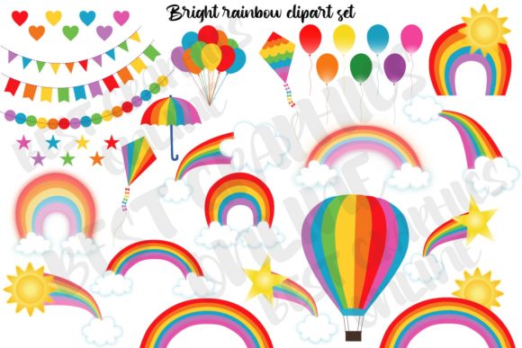 Download Rainbow Clipart Cloud Sun Cute Weather - Clipart Collection