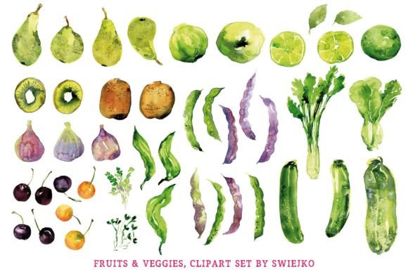 Download Fruits and Veggies Clipart, Food - Clipart Collection