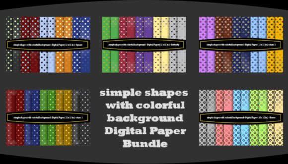Download Simple Shapes with Colorful Background - Shape Collection