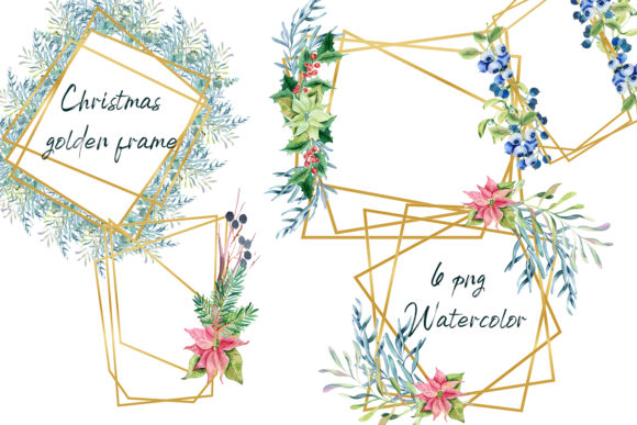Download Merry Christmas Watercolor Frame - Color Collection